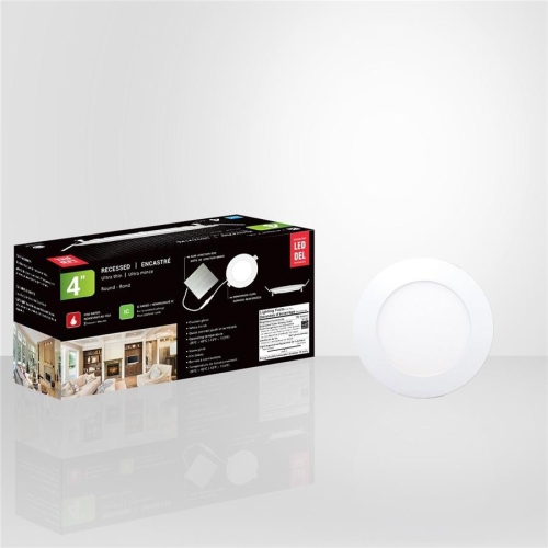 Xtricity - Set of 4 LED Recessed Lights, 4 '' Diameter, Dimmable, 10W, 4000K Cool White