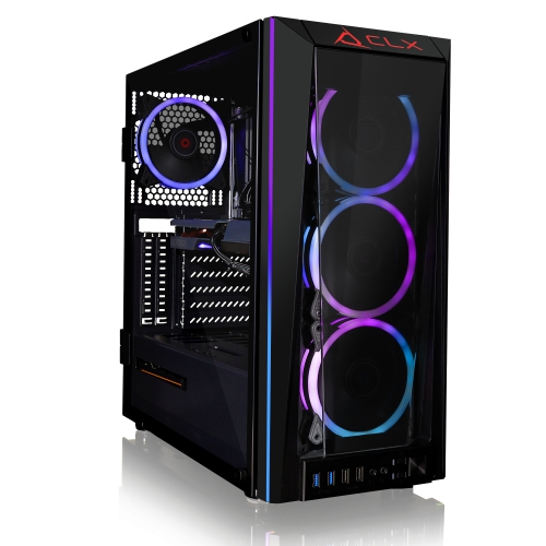CLX SET Gaming Desktop - Liquid Cooled AMD Ryzen 9 5900X 3.7GHz 12-Core, 32GB Memory, GeForce RTX 3060 12GB GDDR6 Graphics, 500GB NVMe M.2 SSD, 4TB HDD, WiFi, Windows 11 Home
