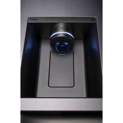 LG 36" 27.1 Cu. Ft. Intaview Side-by-Side Refrigerator w/ Water & Craft Ice Dispenser (LRSOS2706S) - Stainless