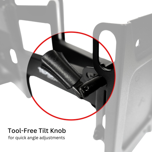 Free Shipping | TEXONIC Heavy-Duty Full-Motion TV Wall Mount – Swivel, Tilt, Extend – Fits 37"-90" Screens – 75kg Capacity