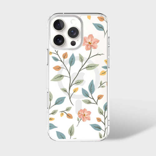 CASECO  Magsafe Iphone 16 Pro Max Easter Floral Clear Case