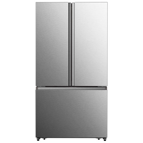 Hisense 36" 26.6 Cu. Ft. French Door Refrigerator with Water Dispenser - Stainless Steel