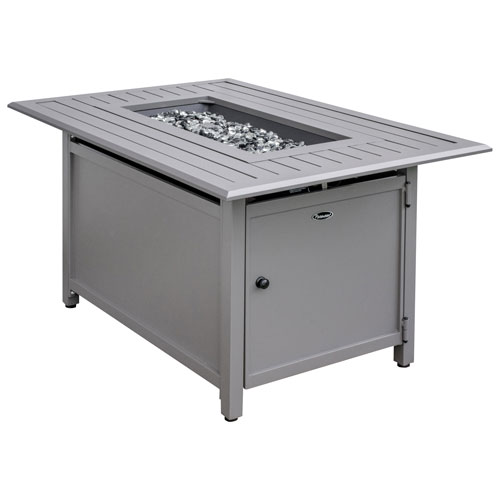 Paramount Gale Propane Gas Rectangle Convertible Fire Pit Table - 55,000 BTU