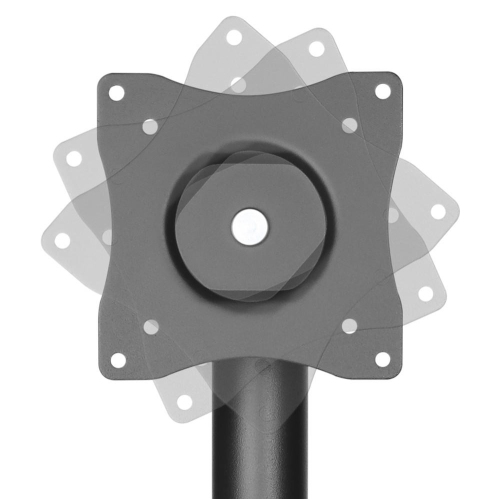 POS Height Adjustable Desk Display Mount, Desktop Monitor Stand Pole Mount Holds Screen for 17" to 23" with VESA Mount 75 X 75mm and 100 X 100mm