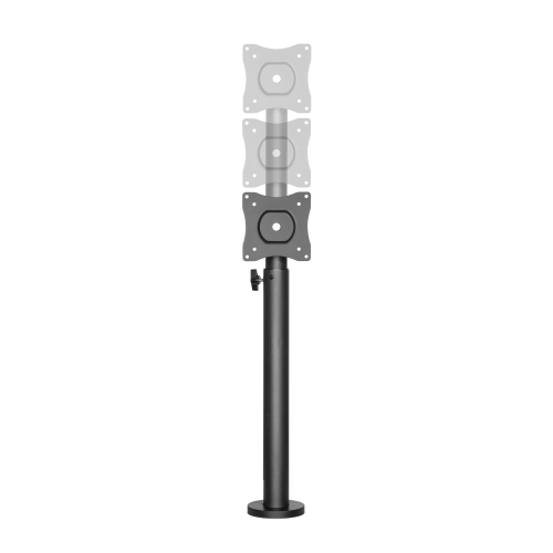 POS Height Adjustable Desk Display Mount, Desktop Monitor Stand Pole Mount Holds Screen for 17" to 23" with VESA Mount 75 X 75mm and 100 X 100mm