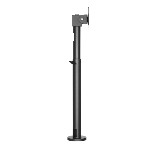 POS Height Adjustable Desk Display Mount, Desktop Monitor Stand Pole Mount Holds Screen for 17" to 23" with VESA Mount 75 X 75mm and 100 X 100mm