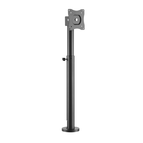 POS Height Adjustable Desk Display Mount, Desktop Monitor Stand Pole Mount Holds Screen for 17" to 23" with VESA Mount 75 X 75mm and 100 X 100mm