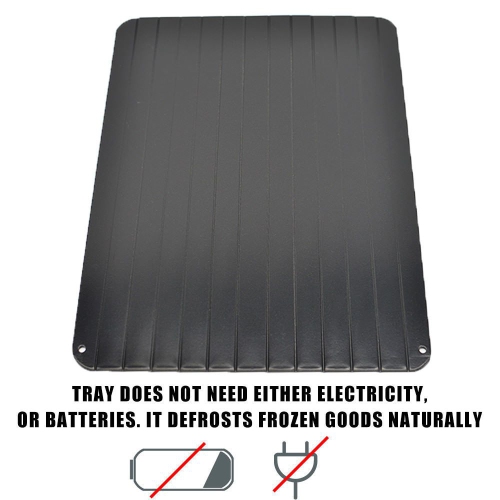 ISTAR Fast Defrosting Tray for Natural Thawing Frozen Meat, Rapid Thawing Plate & Board for Frozen Meat & Food, Defrosting Mat