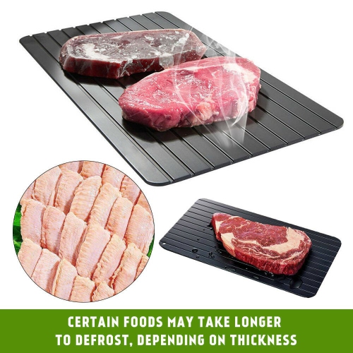 ISTAR Fast Defrosting Tray for Natural Thawing Frozen Meat, Rapid Thawing Plate & Board for Frozen Meat & Food, Defrosting Mat