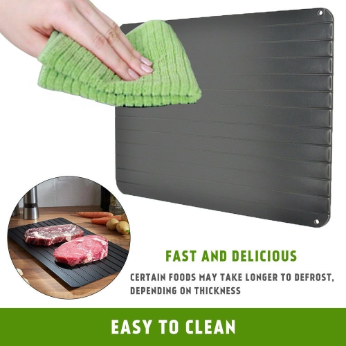 ISTAR Fast Defrosting Tray for Natural Thawing Frozen Meat, Rapid Thawing Plate & Board for Frozen Meat & Food, Defrosting Mat