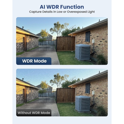 ZOSSI – Trousse de surveillance supplémentaire avec fil pour 1080P/5&nbsp;Mpx/4K HD-TVI avec caméra de sécurité pour la maison, vision nocturne