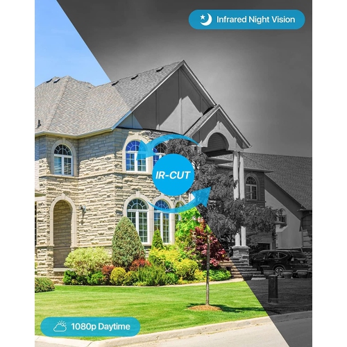 ZOSSI – Trousse de surveillance supplémentaire avec fil pour 1080P/5&nbsp;Mpx/4K HD-TVI avec caméra de sécurité pour la maison, vision nocturne