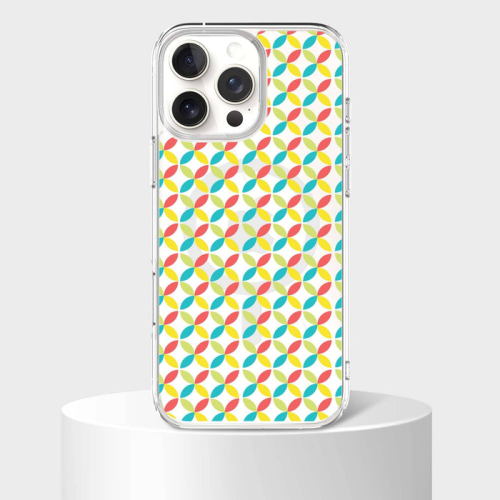 Étui transparent pour iPhone 16 Pro Max - Motif de pétale céleste jaune