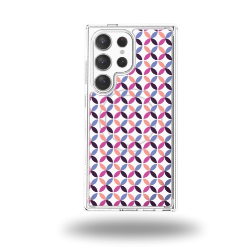 Étui transparent pour Galaxy S24 Ultra de Samsung - motif de pétale céleste rose