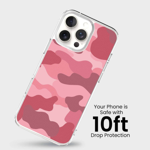 MagSafe iPhone 16 Pro Pink Camo Case