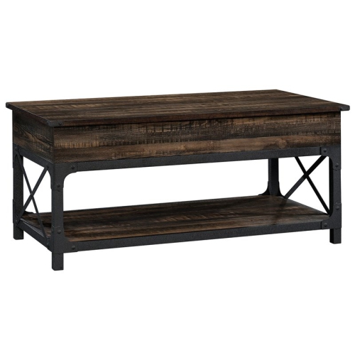 Sauder® S-425671 Steel River® Lift-top Coffee Table Carbon Oak® Finish