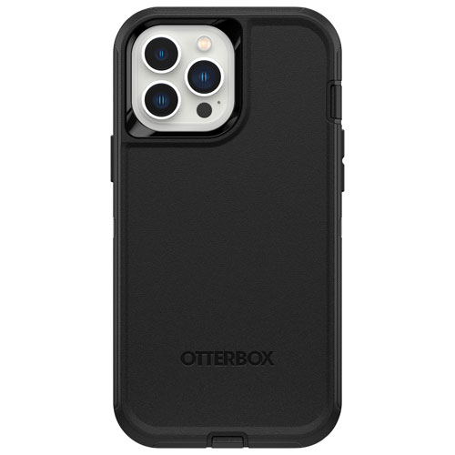 Étui rigide ajusté Defender d'OtterBox pour iPhone 13 Pro Max/12 Pro Max - Noir