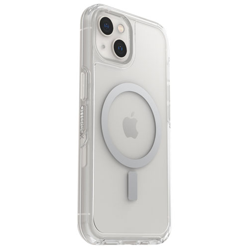 OtterBox Symmetry + Fitted Hard Shell Case for iPhone 13 - Clear