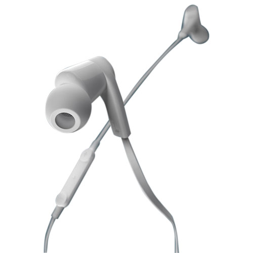 Écouteurs boutons à isolation sonore avec connecteur Lightning SoundForm de Belkin - Blanc