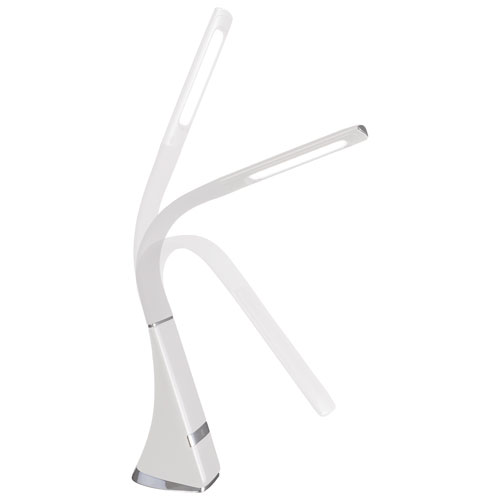 Lampe de bureau DEL traditionnelle ClearSun Recharge d'OttLite - Blanc