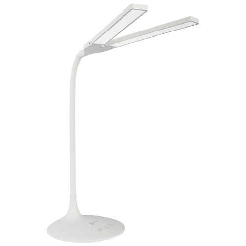 OttLite Dual Shade Traditional LED Desk Lamp - White