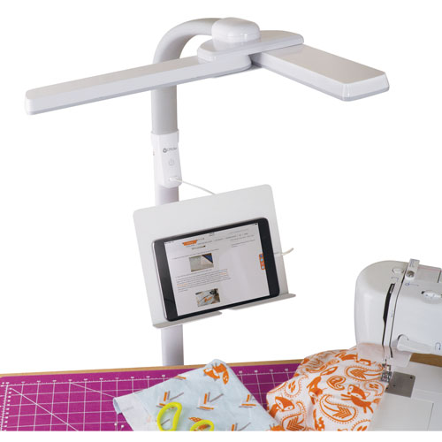 OttLite Dual Shade Traditional LED Floor Lamp - Whtie