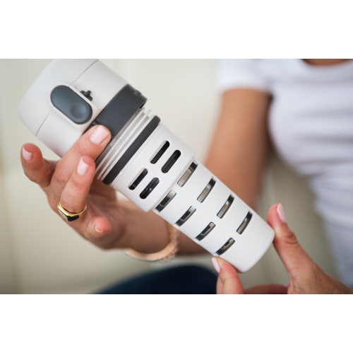 Double Walled Stainless Steel Tea & Beverage Travel Mug with Patented Infuser Control 16oz.