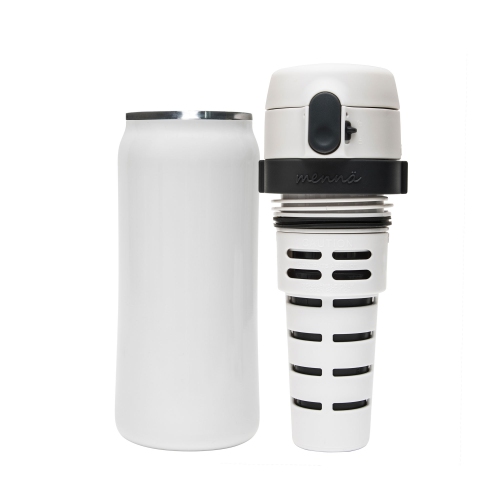 Double Walled Stainless Steel Tea & Beverage Travel Mug with Patented Infuser Control 16oz.