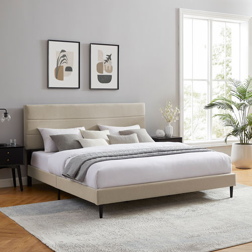 Alexis Transitional Upholstered, Best King Size Bed Frame Canada