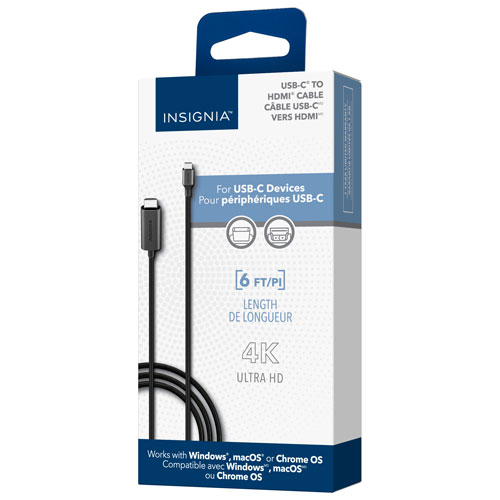 Insignia 1.8m (6 ft.) USB-C to HDMI Cable (NS-PC3CHD6-C)