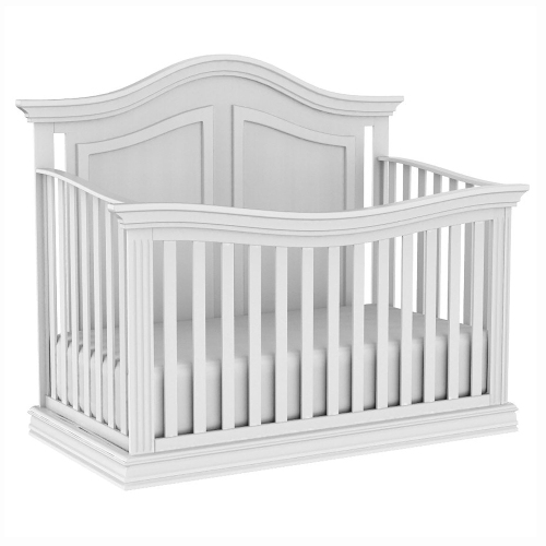 Verona 4 in 1 Baby Crib and Bed, Made in Canada, White