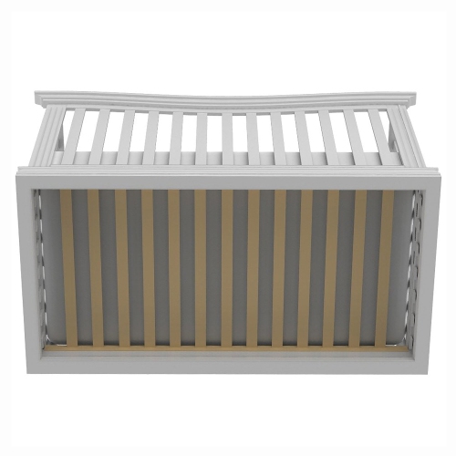 Verona 4 in 1 Baby Crib and Bed, Made in Canada, White