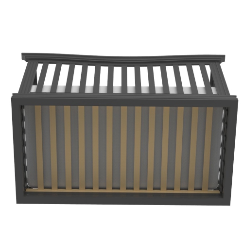 Verona 4 in 1 Baby Crib and Bed, Charcoal