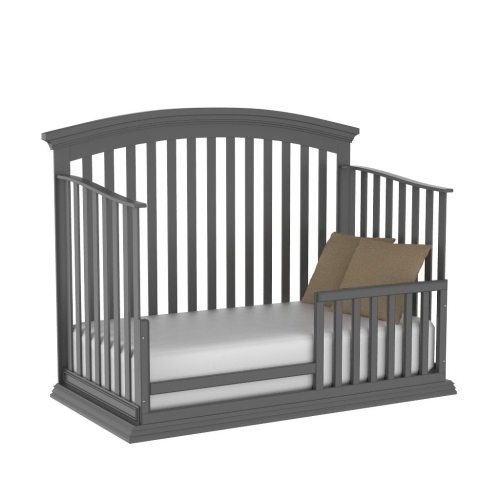 Helena Convertible Premium Baby Crib, Dark Grey