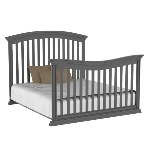 Helena Convertible Premium Baby Crib, Dark Grey