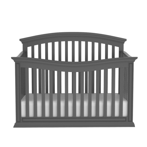 Helena Convertible Premium Baby Crib, Dark Grey