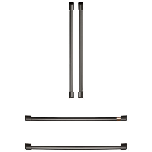 Image 1 of 4.. Café Refrigerator Handle Kit - Brushed Black