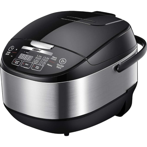 Image 1 of 7.. COMFEE' 10-Cup Fuzzy Logic Rice Cooker with 11 Presets, Auto Keep Warm, and 24-Hour Delay Timer, Multi-Function Asian Style Cooker