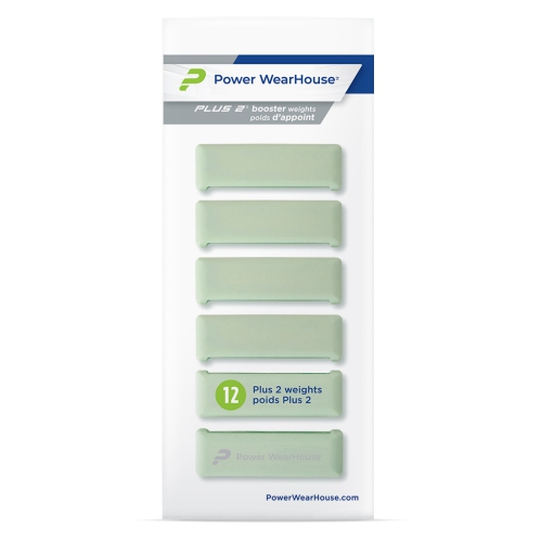 Plus 2 Booster Weights - 2lbs of Extra Weights- Green