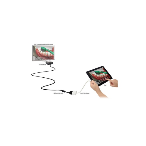 Ipevo 48-Foot VGA Cable for VZ-1 HD VGA/USB Document Camera Model Number: 5-138-2-8005 | Male to male VGA cable | VGA to VGA Cable