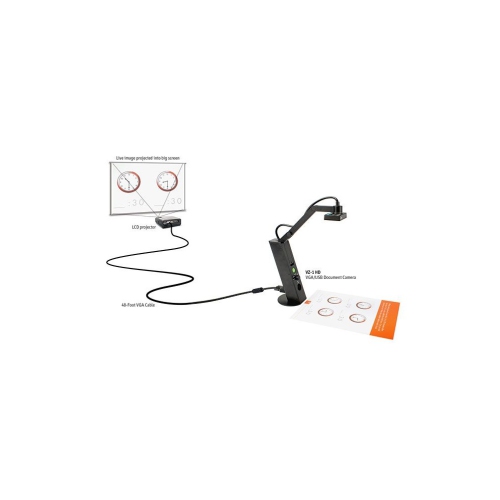 Ipevo 48-Foot VGA Cable for VZ-1 HD VGA/USB Document Camera Model Number: 5-138-2-8005 | Male to male VGA cable | VGA to VGA Cable