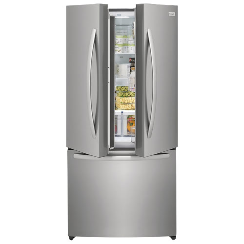 Frigidaire 31.5" Counter-Depth French Door Refrigerator with Ice Dispenser (FRFG1723AV) -Brushed Steel