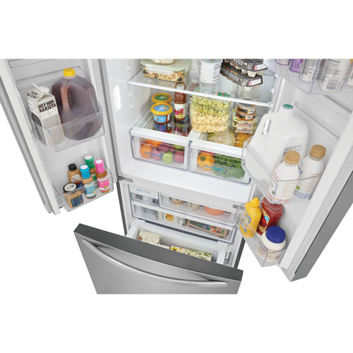 Frigidaire 31.5" Counter-Depth French Door Refrigerator with Ice Dispenser (FRFG1723AV) -Brushed Steel