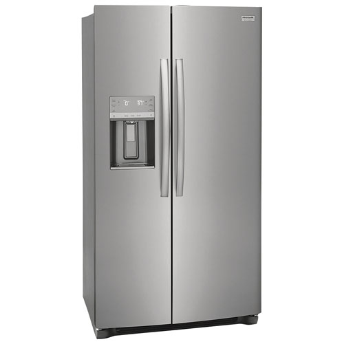 Frigidaire Gallery 36" 25.6 Cu Ft Side-By-Side Refrigerator w/ Ice Dispenser (GRSS2652AF) -Stainless Steel