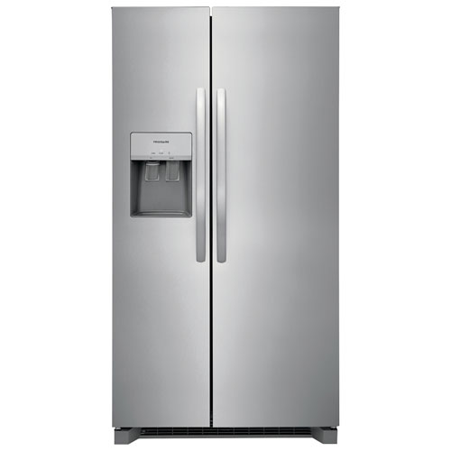 Réfrigérateur cong. juxtaposé 25,6 pi³ 36 po distributeur glace Gallery Frigidaire-Inox