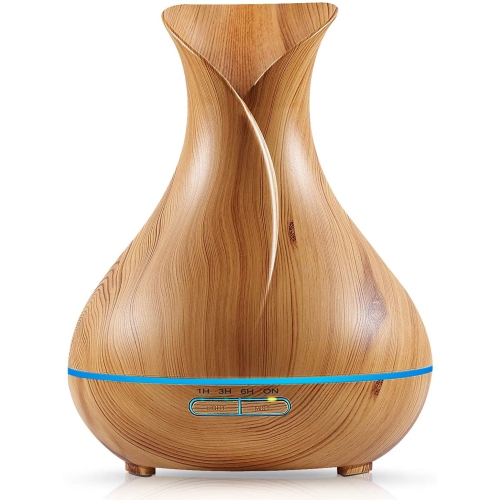 550ml Aroma Diffuser with Remote Control Aromatherapy Ultrasonic Cool Mist Humidifier Essential Oil Diffuser 7 Color LED Change for Office Home