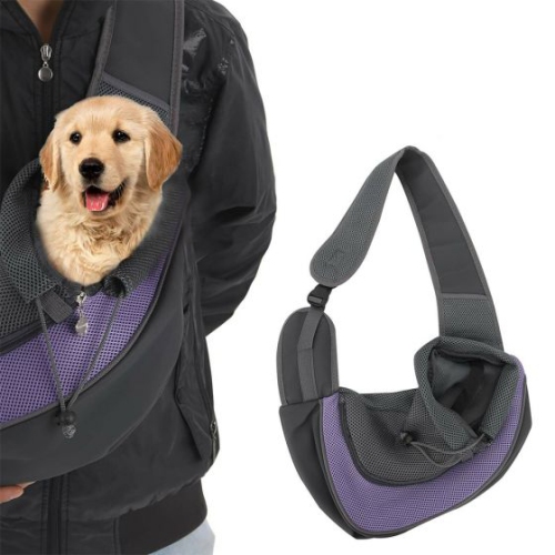 Pet Carrier Sling Hands Free Dog Tote Bag Cat Shoulder Sling Purse with Adjustable Padded Strap Mesh Outdoor Travel Bag for Carrying Small Dog Cat Puppy l Blue Best Buy Canada