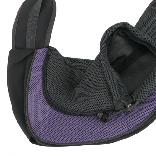 Pet Carrier Sling, Hands Free Dog Tote Bag Cat Shoulder Sling Purse with Adjustable Padded Strap Mesh Outdoor Travel Bag for Carrying Small Dog Cat