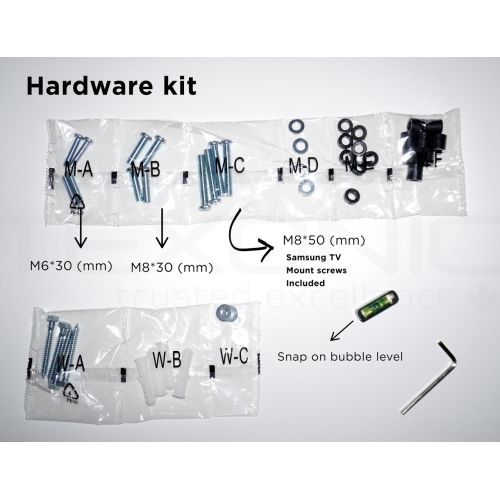 Free Shipping | TEXONIC 32" to 55" Flat Tilt TV Wall Mount | Quick and Easy Installation