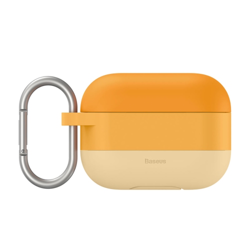 Étui protecteur en gel Silica de mise à niveau Material Cloud Hook pour AirPods Pro Orange - Baseus - Orange